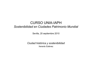 CURSO UNIA-IAPH Sostenibilidad en Ciudades Patrimonio Mundial