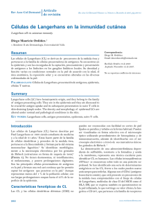 Células de Langerhans en la inmunidad cutánea