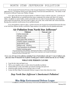 north star jefferson pollution - Blue Ridge Environmental Defense