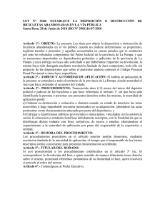 Ley Nº 2568 - Gobierno de la Provincia de La Pampa