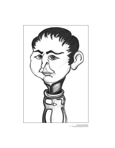 Caricatura Pepe Botella. Francisco González Acero, 2011.