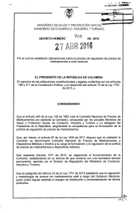 Decreto 705 de 2016 - Presidencia de la República