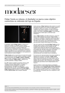 Felipe Varela se relanza: el diseñador se marca como objetivo