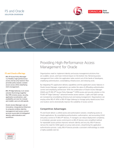 Providing High-Performance Access Management for Oracle
