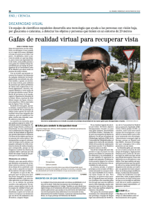 Gafas de realidad virtual para recuperar vista