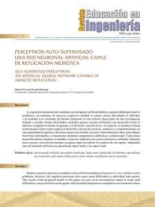 perceptrón auto-supervisado una red neuronal artificial capaz de