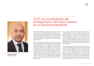 2015: la consolidación del protagonismo del sector exterior en la
