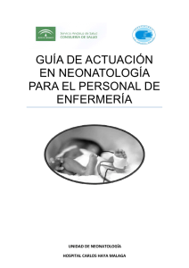 guía de actuación en neonatología para el personal de enfermería
