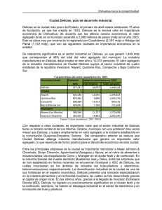 Chihuahua hacia la competitividad Ciudad Delicias, polo de