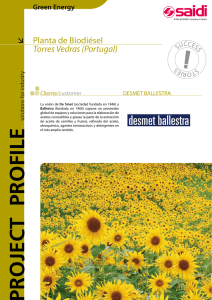 Planta de Biodiesel Torres Vedras (Portugal)