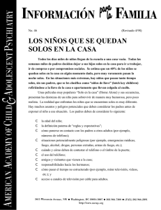 los niños que se quedan solos en la casa