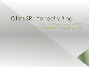 Otros SRI: Yahoo! y Bing