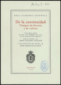 De la continuidad - Real Academia Española