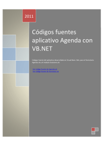 Códigos fuentes aplicativo Agenda con VB.NET