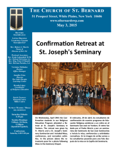 ConfirmaƟon Retreat at St. Joseph`s Seminary