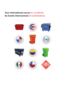 Your international source for containers Su fuente internacional de