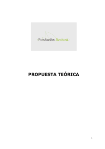 propuesta teórica - Fundación Jicoteca