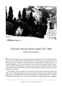 El incierto cenit del carlismo catalán (1837