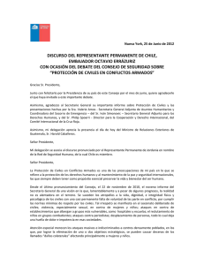 Chile (Spanish) -- Statement to the Security Council, Open Debate