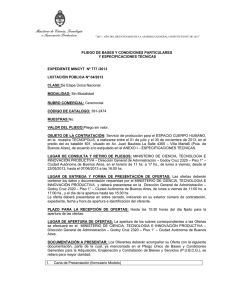 Pliego de Licitación Pública N° 004/2013