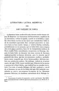 literatura latina medieval - Repositorio de la Universidad de Oviedo