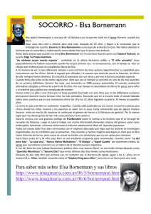 SOCORRO - Elsa Bornemann - Revista Sacapuntas en la Escuela