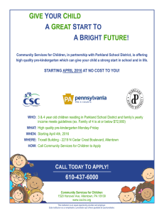 GIVE YOUR CHILD A GREAT START TO A BRIGHT FUTURE!