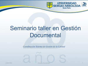 Presentación de PowerPoint - Universidad Sergio Arboleda Bogotá