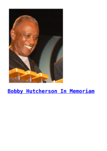 Bobby Hutcherson In Memoriam,Benny Goodman