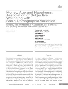 Money, Age and Happiness: Association of Subjective Wellbeing