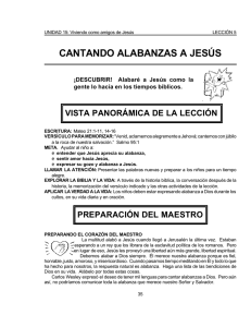 CANTANDO ALABANZAS A JESÚS