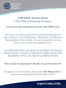 A.W.A.K.E. Lecture Series (Alert, Well and Keeping Energetic)
