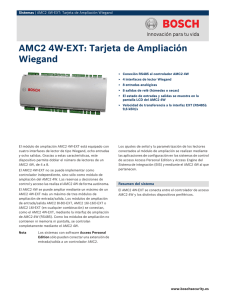 AMC2 4W-EXT: Tarjeta de Ampliación Wiegand