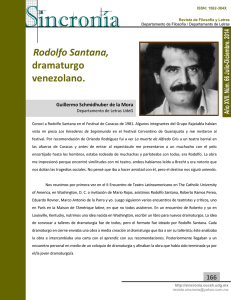 Rodolfo Santana, dramaturgo venezolano.