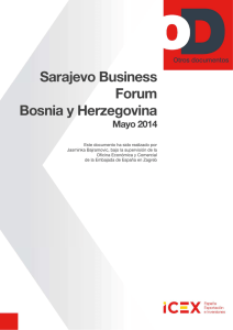 Sarajevo Business Forum - ICEX España Exportación e Inversiones