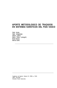 Aporte metodológico de trazados en sistemas kársticos del País Vasco