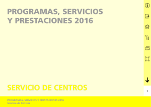 programas, servicios y prestaciones 2016 servicio de centros