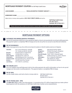 mortgage payment options - Self
