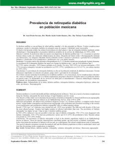 Prevalencia de retinopatía diabética en población
