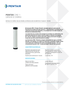 pentek cre-1 cartucho de cerámica