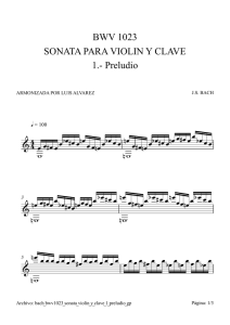 1.- Preludio BWV 1023 SONATA PARA VIOLIN Y CLAVE