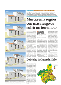 Murcia es la región con más riesgo de sufrir un terremoto