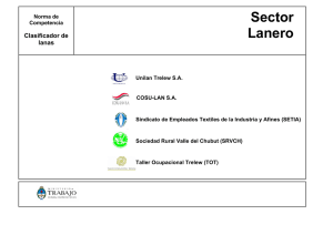 Sector Lanero - Ministerio de Trabajo, Empleo y Seguridad Social