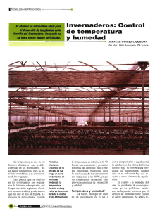 Invernaderos: control de temperatura y humedad