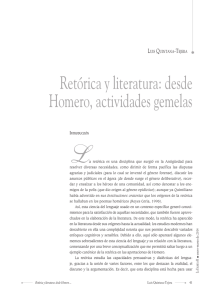 Retórica y literatura - Luis Quintana Tejera