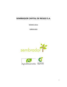 SEMBRADOR CAPITAL DE RIESGO S.A.