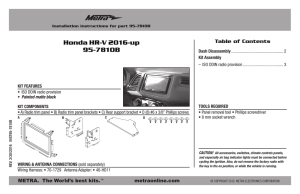 Honda HR-V 2016-up 95-7810B