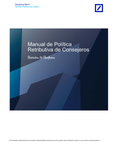 Manual de Política Retributiva de Consejeros