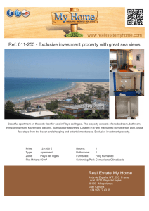 011-255 - Exclusive investment property with great sea views