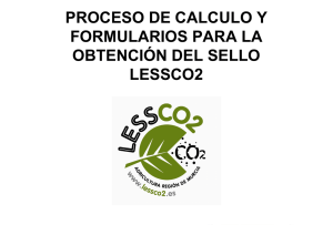 proceso de cálculo y formularios para la obtención del sello lessco2